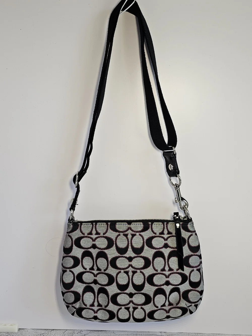 Y2K Coach Signature C Jacquard Crossbody Bag